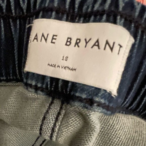 Lane Bryant Navy Wide-Leg Pants Sz 18 Elastic Waist - Picture 5 of 6